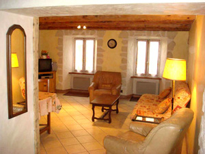 Salon de l'appartement à Bourg-Saint-Maurice